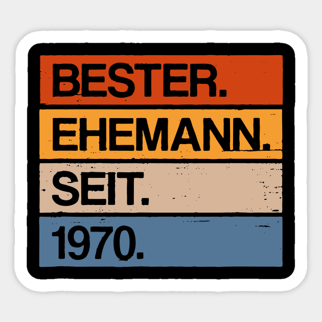 Best Husband Since 1970 Germany Text Sticker by Kocekoceko